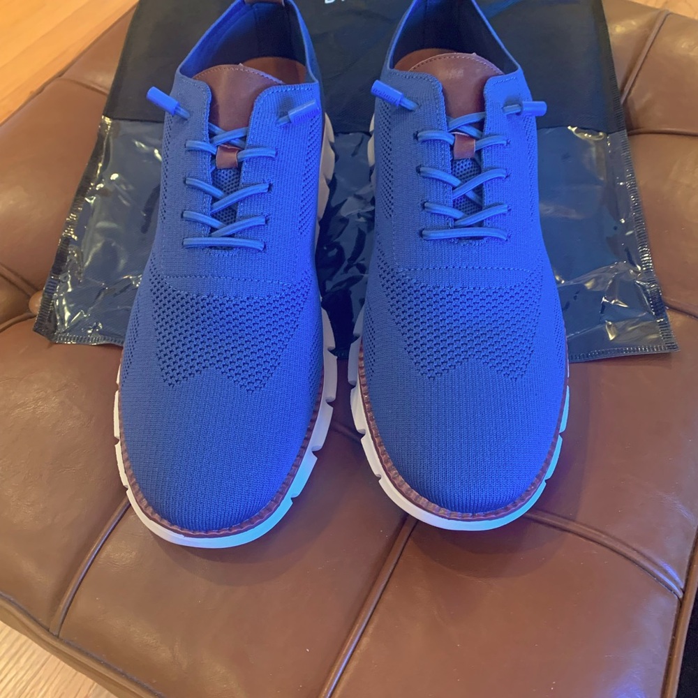 Men's Breeze Ultra-Comfortable Knit Slip-On Oxfords in ‘Lapis’ Blue